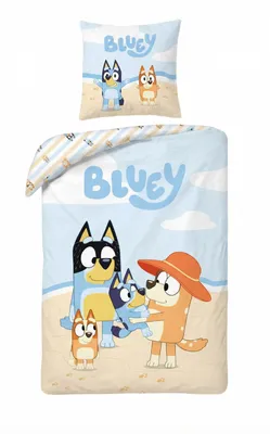 Produktbild von Bluey Bettwäsche Set Kinder 2-teilig mit freundlichem Motiv