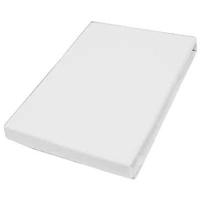 Produktbild von Hahn Haustextilien Jersey-Spannlaken Basic Größe 90-100x200 cm Farbe weiß