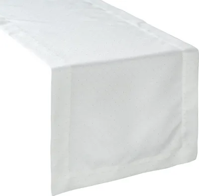 Produktbild von Eurofirany 391227, Rechteckig, Weiß, Polyester, Tischläufer, Punktmuster, 40 x 200 cm