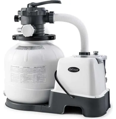 Immagine prodotto di INTEX 26676 - Pompa per filtri a sabbia e sistema per acqua salata - QX2100 (6m³l/ora, fino a 32m³ piscina)