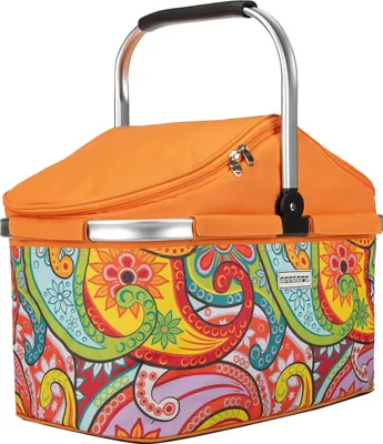 Produktbild von anndora Kühlkorb 25 Liter Orange paisley - Paisley