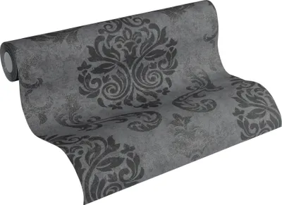 Obrázek produktu pro A.S. Création netkaná tapeta s leskem memory 3 tapeta šedá metalická černá 10,05 m x 0,53 m 953723 95372-3