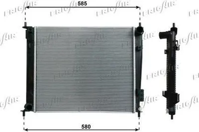 Produktbild von FRIGAIR 0133.3037 Kühler Wasserkühler Motorkühler für KIA SOUL (AM)