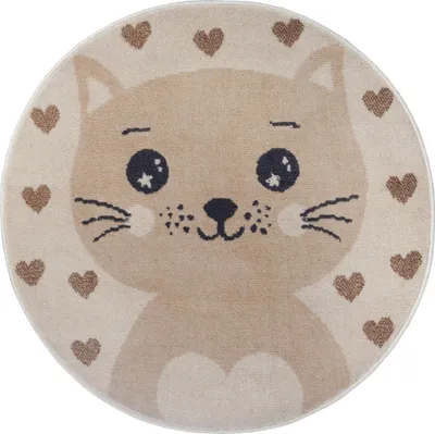 Immagine prodotto di 100x100 (diametro) cerchio Tappeto per bambini Adventures 105963 Crema Beige cerchio