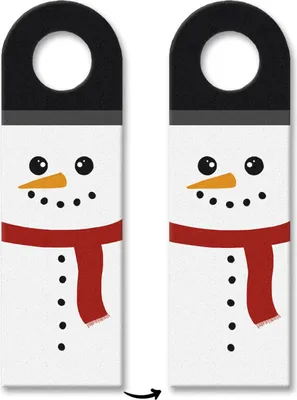 Produktbild von 10x Schneemann Türhänger Türhänger Türanhänger Türschild