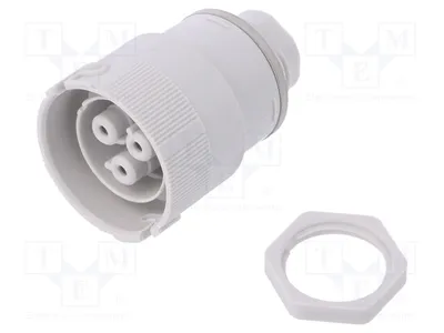Productafbeelding van 1x Aansluitklem: voor AC-stroomtoevoer, push-in, female, 16A, 3702/A, AC-aansluitingen
