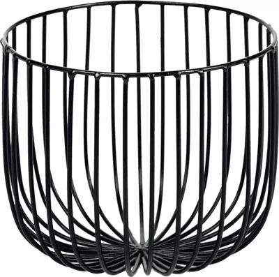 Image de SERAX Korb M Black, Höhe: 150 mm, ø: 180 mm