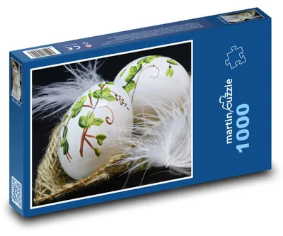 Produktbild von Puzzle 1000 Ostereier mit Dekorationen - martinpuzzle