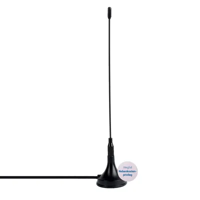 Produktbild von Sky Vision UV050, Draußen, Schwarz, 2 m, DVB-T, DVB-T2, DAB+, 3 dB