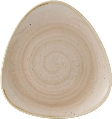 Produktbild von Churchill Stonecast Dreieckiger Teller, Muskatcreme, 192 mm (12 Stück)