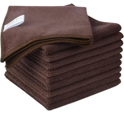Productafbeelding van Barista-reinigingsdoeken, 6 stuks, zwart, extreem absorberend, 30x30 cm, microvezel