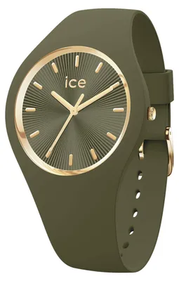 Produktbild von ICE-WATCH - Ice Champagne Olive Green - Grüne Damenuhr mit Silikonarmband - 0253