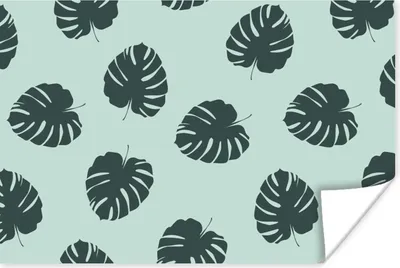 Produktbild von MuchoWow® Poster Sommer - Blätter - Blau 90x60 cm - Schlafzimmer