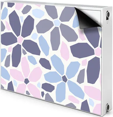 Produktbild von Magnet Heizung Verkleidung Abdeckung Heizung Heizkörperabdeckung 80x60 cm - Blumen, geometrisch