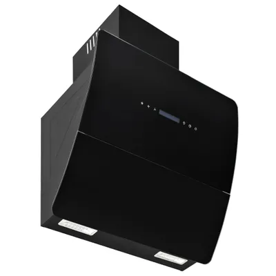Image de vidaXL Hotte d'aspiration murale en acier inoxydable 756 m³/h 60 cm noir