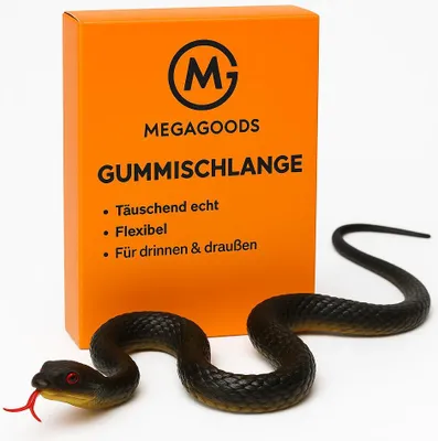 Image de Serpent en caoutchouc 45cm réaliste plaisanterie oiseau fun FR.