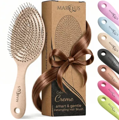 Zdjęcie produktu dla marQus – Szczotka do włosów Bio-Haar, rozczesująca włosy dzięki podwójnej spiralnej konstrukcji