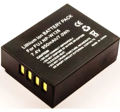 Produktbild von Akku für Fujifilm X-Pro2 Li-Ion 7,4 Volt 800 mAh schwarz.