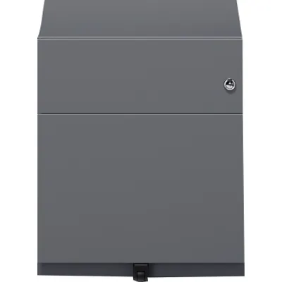 Immagine prodotto di Cassettiera con rotelle Note™ | 2 cassetti, profondità 565 mm, maniglia a barra
