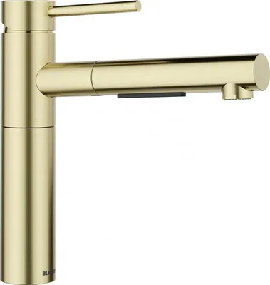 Produktbild von BLANCO ALTA-S II Küchenarmatur Wasserhahn Hochdruck satin gold Schlauchbrause