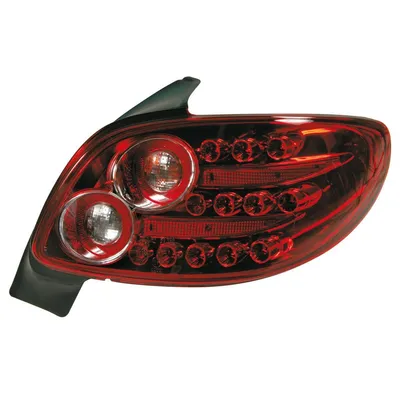 Immagine prodotto di Coppia di luci posteriori a LED compatibili con Peugeot 206 rosso
