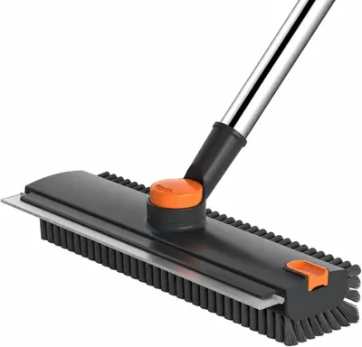 Zdjęcie produktu dla Szczotka do podłóg 3-w-1 z teleskopową rączką - Szara