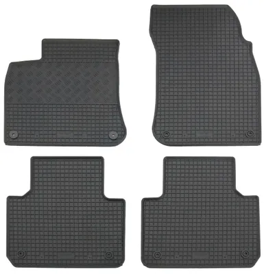 Gummifußmatten Set für VW Touareg 3 + Porsche Cayenne (2018-), 4-teilig, schwarz