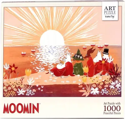 Obrázok produktu pre Puzzle 1000 umelecké Muminki červená