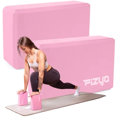 Produktbild von 2x FIZYO Yoga-Blöcke EVA – Pilates- und Fitnessklötze, Set – Rosa