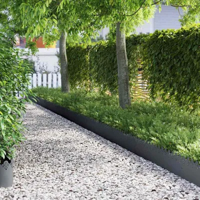 Produktbild von Rasenkanten 30 pcs Anthrazit 103 x 0,05 x 22 cm Stahl