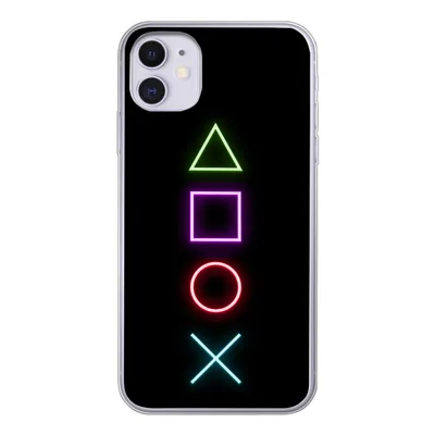 Produktbild von MuchoWow® Handyhülle Schutzhülle Hülle für iPhone 11 Gaming - Neon - Konsole - Schwarz - Controller - Gaming Silikon Softcase Handy Hülle - Handytasche