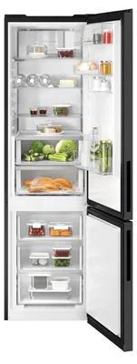 Produktbild von AEG 8000 Cooling 360° / Freistehende Kühl-Gefrierkombination / WiFi-Vernetzung / 2020 mm / 363 L / Null-Grad-Schublade / NoFrost ORC8M362BL dunkles Edelstahl