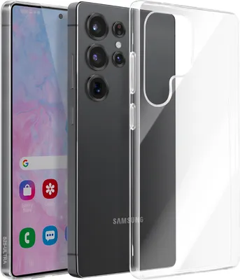 Immagine prodotto di Avizar, Samsung Galaxy S25 Ultra, custodia in silicone sottile 1 mm con fotocamera protetta, trasparente
