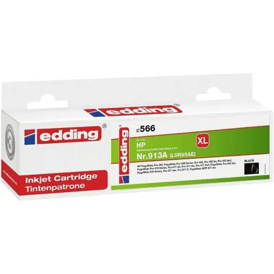 Image de edding 18-566 edding EDD-566 noir Cartouche d'impression compatible avec HP 913A (L0R95AE)