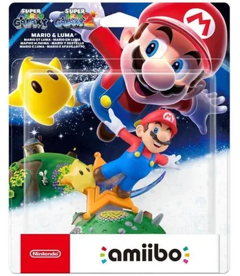 Image de Figurine Amiibo Mario & Luma, Collection Super Mario, Compatible Nintendo Switch, Nintendo 3DS, Wii U