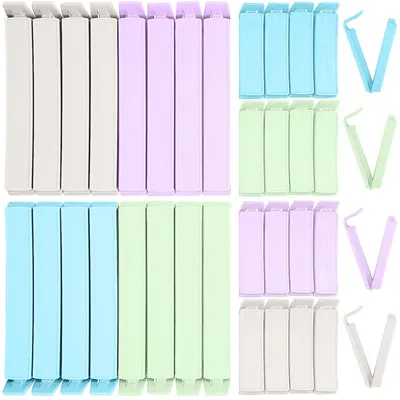 Produktbild von 32 Stück Tütenclips für Lebensmittelverpackungen – Verschlussclips für Beutel