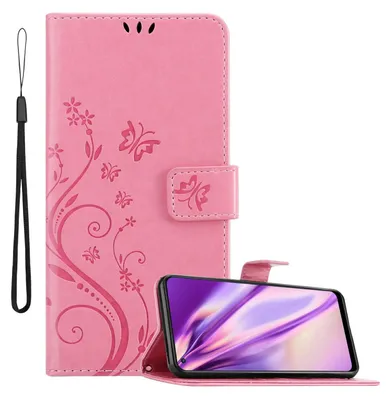 Produktbild von Cadorabo Hülle für Oppo FIND X5 LITE / Reno7 5G Schutz Hülle in Rosa Schutzhülle Handy Hülle Etui Case Blumen Flower