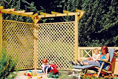 Produktbild von T&J Pergola komplett 9 x 9 x 450 cm