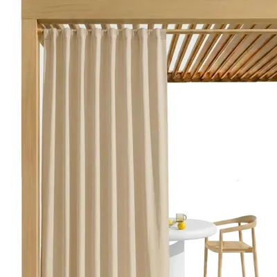 Produktbild von Outdoor Vorhänge Wasserdicht Wasserdichter Terrassengartenvorhang Mit Fröschband-Tunnelhaken 140X250