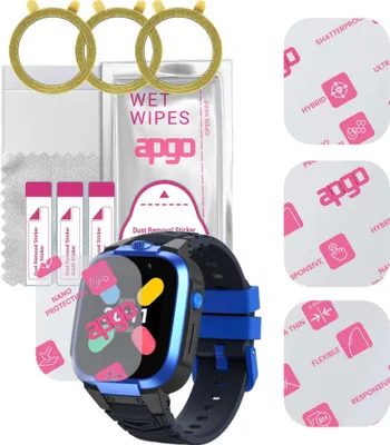 Produktbild von apgo 3 Stück Schutzglas, klar, kompatibel mit Mibro Kids Watch Phone Z3 Smartwatch, Hybrid 8H, Ersatz für Hartglas, Displayschutzglas, Bildschirmschutz, Displayschutz, kratzfest