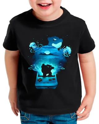 Produktbild von BaumwolleCloud Blue Edition Kinder T-Shirt monster game online