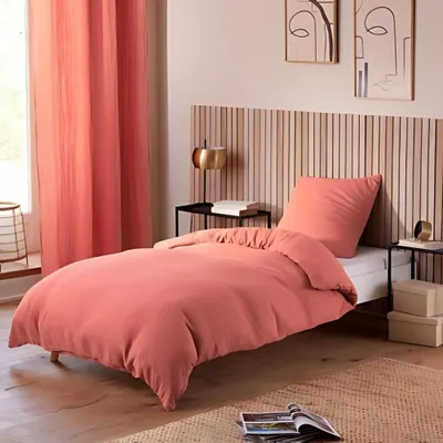 Immagine prodotto di Set di biancheria da letto - PROMO LINGE - Alia - Garza di cotone - 200 x 140 cm - Rosa