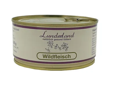 Produktbild von Lunderland Reinfleisch-Dose Wildfleisch 300g 100 % Fleisch vom Wild