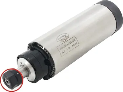 Produktbild von Luftgekühlter Spindelmotor, 2,2 kW Leistung, 0-24000 U/min Drehzahl, Nur Spindel