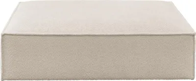 Produktbild von KAWOLA Polsterhocker CARMO Hockerbank Stoff weiß