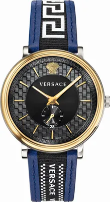 Produktbild von Versace Herren Uhr Armbanduhr V-Circle VEBQ01419 Leder