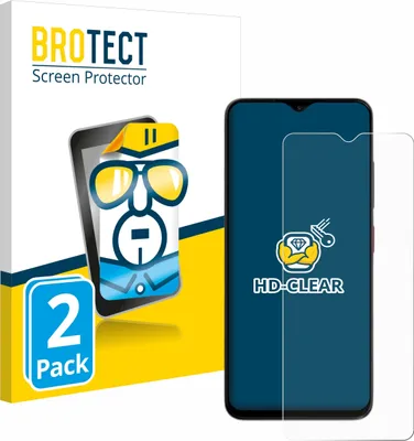 Produktbild von 2x Für ZTE Blade A35e Schutzfolie BROTECT Displayschutz Display Schutz Folie Klar Transparent