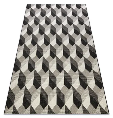 Imagen del producto de Alfombra de cuerda sisal FLAT 48624/690 Cubos 3D  160x230 cm