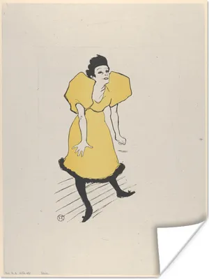 Produktbild von MuchoWow® Poster Polar - Gemälde von Henri de Toulouse-Lautrec 90x120 cm - Wohnzimmer