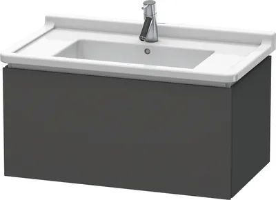 Produktbild von Waschtischunterbau L-CUBE 469x820x408mm graphit matt graphit matt